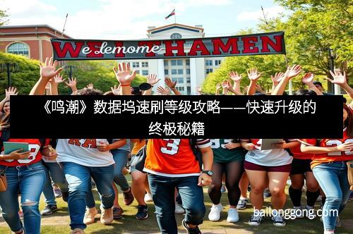 《鸣潮》数据坞速刷等级攻略——快速升级的终极秘籍